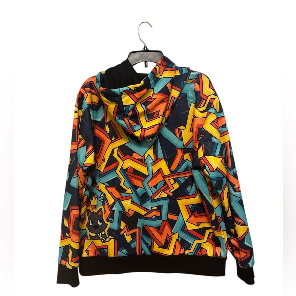 Denis Colorful Geometric Hoodie Size: Large NWOT - Picture 2 of 4